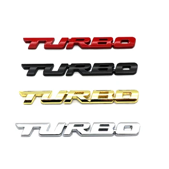 새로운 스타일링 자동차 Turbo Boost 로드 강화 3D 금속 크롬 아연 합금 3D 상징 기장 스티커 자동차 부속품