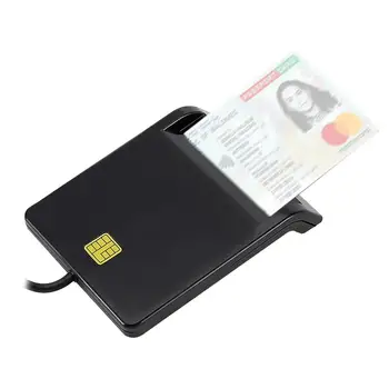 휴대용 USB2.0 스마트 카드 지능형 카드리더기 DNIE ATM CAC IC ID 카드 은행 SIM 카드를 복제기 커넥터를 위한 윈도우 리눅스