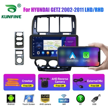 10.33 인치 자동차 라디오에 대한 현대 클릭 2002-2011 2Din 안드로이드 Octa Core 자동차 스테레오 DVD GPS 플레이어 QLED 화면