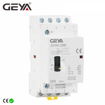 무료배송 GEYA GYHC4P25A4NO 또는 2NO2NC220V/230V50/60HZ Din 레일 가 AC 모듈 접촉기