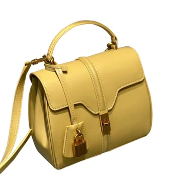 새로운 명품 핸드백 디자이너와 자물쇠 부대 여성을 어깨에 매는 가방 유행 진짜 가죽 핸드백 몸 여자