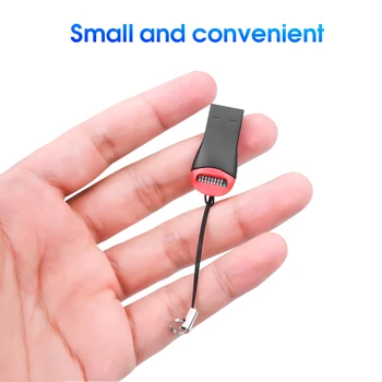Kebidumei 미니 카드리더기 마이크로 USB2.0SD 플래시 메모리 SDHC 어댑터 노트북을 위한 고품질 T-플래시 TF 카드리더기