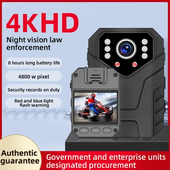 4K 미니 카메라 몸 가득 차있는 HD1080P2 인치 IPS 터치스크린 야간 시계 비디오 녹화기 보안 경비대 경찰 몸 Mini Cam