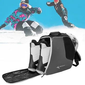 휴대용 아이스 스키 부츠 가방 조정가능한 전문적인 스케이트발 저장 부대 방수 액세서리 스키 헬멧 의류