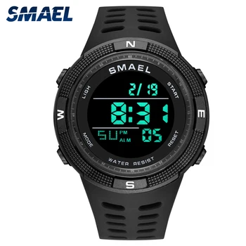 SMAEL1915 년 스포츠 디지털 방식으로 시계는 남자,2022 년 5 기 압 방수 방수 Chron 스톱워치 Led 알람 시계 손목 시계