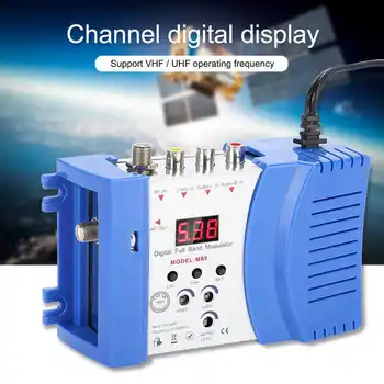 디지털 방식으로 HD 변조기 호환 AV-RF AV-TV Converter VHF UHF PAL/NTSC 주파수 TV 변조기 110-240V