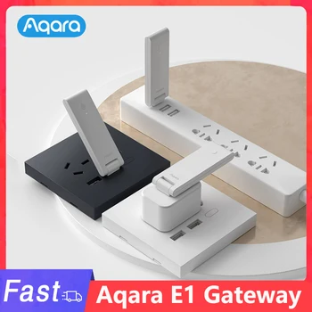 Aqara E1 허브 스마트 게이트웨이 Zigbee3.0USB 무선 랜 릴레이는 원격 제어 전체 하우스 스마트 홈 시스템 Mijia 글랜