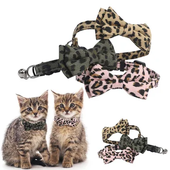 패턴 Bowknot 고양이 칼라 조절 가능한 버클 고양이를 가진 목걸이 종 강아지의 치와와 목걸이 애완 용품