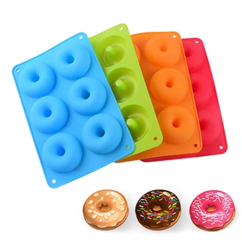 Donut 형 홈 DIY 실리콘 베이커리 베이킹 팬을 장식 형 비-스틱 도넛 Handmade 디저트 몰데 주방 도구