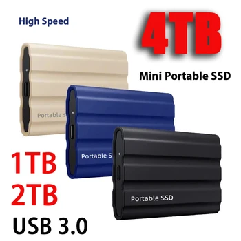 외장형 하드 드라이브 휴대용 SSD2TB4TB 솔리드 스테이트 드라이브 USB3.0 하드 Discks 데이터 저장 장치를 위한 데스크탑 노트북 PC