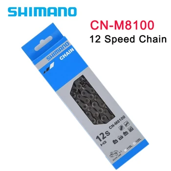 Shimano DEROE SLX XT CN-M8100 12-속도로 자전거 체인 MTB 자전거 126L12V 산악 자전거 체인으로 빠른 링크 자전거 액세서리