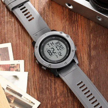 패션 OHSEN 아저씨로 남성 디지털 방식으로 시계 5ATM 다이빙 사람이 망 회색 스포츠 손목 시계 손 시계 시계 Reloj Relogio