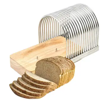 빵 토스트 슬라이 절단에 대한 가이드 제 빵 설명서 덩어리를 토스트 커터 슬라이스에 대한 빵 가구 부엌 굽기 도구
