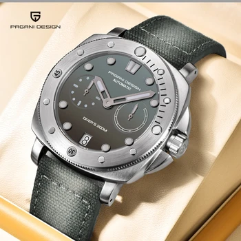 PAGANI 디자인 2023Mens 기계적인 손목 시계 정상의 럭셔리 자동적인 시계에 대한 남성 스포츠 20Bar 방수 사파이어 미러 Reloj