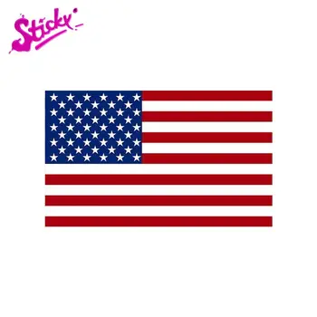 끈끈한 미국의 미국 국기 데칼스티커차량의 비닐 창 풍부한 데칼스티커에 빨간 New