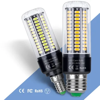 LED 램프 전구 E27E14 옥수수 전구 led220V3.5W5W7W9W12W15W20W Lampada110V SMD5736 에너지 절약에 대한 가정의 흔들림 없음