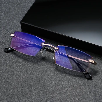 seemfly 완료 근시 안경을 초경량한 프레임을 안경에 대한 남성 여성 반대로 파란 빛 근시 경 -1.0~-4.0