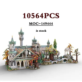 2023MOC-149444 중세 건축 모델 10316Kingdom 확장 MOC-151016 지속 가정의 빌딩 블록 크리스마스 선물 장난감