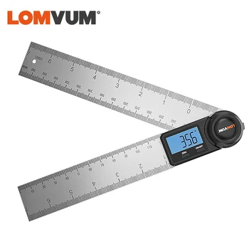 LOMVUM 디지털 방식으로 분도기 각자 400mm360 도의 각도를 측정하는 메트릭에 영국의 전자 시스템 고니오미터 경사계