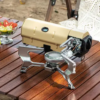 야외 카세트 난로 휴대용 가스렌지에 캠핑 바베큐 난로 가열기 장비 Grill 캠핑 요리 여행의 하이킹 Ga B7D5