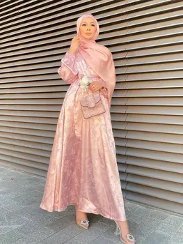 카프 탄 Abaya 터키 두바이 이슬람 아랍 이슬람 긴 드레스 드레스 응용 프로그램를 위한 여성 가운 의자 여 Musulmane 스