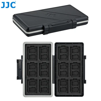 JJC36 슬롯 SD/Micro SD/TF 카드 케이스 홀더 24x MicroSD/TF&12x SD 카드,방수,튼튼한 메모리 카드 상자