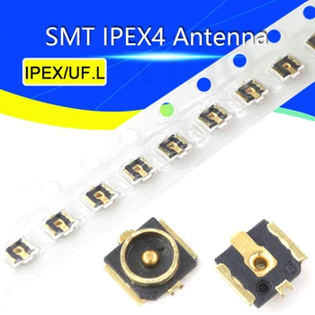 10 개 IPX4/IPEX4 4 세대 패치 안테나 기본 IPEX/U.FL SMT RF 동축 WiFi 커넥터 세대 4 개 안테나 끝 보드
