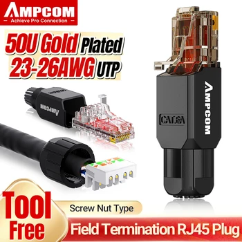 AMPCOM 도구를 무료 RJ45 커넥터,아 crimp tool 적 UTP1000Mbps CAT6CAT5E 모듈러 플러그를 좌초된 솔리드 Ethernet Lan 케이블