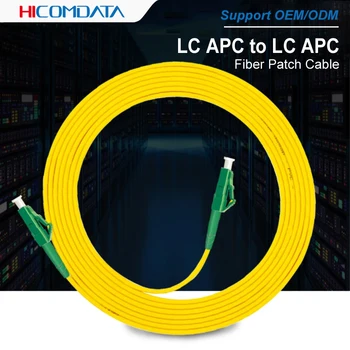 LC APC 단일 모드 광섬유 헝겊 조각 케이블 LC LC SM2.0mm3.0mm9/125um FTTH 섬유 패치 코드 광섬유 점퍼 1m3m5m10m