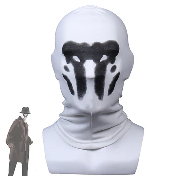 Rorschach 마스크 블랏 마스크 파수꾼 코스프레 의상 가면 애니메이션이를위한 마스크를 슈퍼 히어로 얼굴 마스카라자 소품