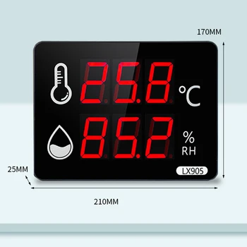잘 고정된 디지털 온도계 습도계와 습도 센서 야외 Temperater 미터 홈