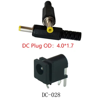 10DC-028DC 커넥터 여성 Pin1.7*O.D.4.0 플러그 전원 잭 DIP3pin PCB 설치