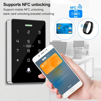 NFC RFID 액세스 컨트롤러 터치 키패드 125Khz13.56Mhz 듀얼 Rrequency 호텔 방수 IP68 액세스 제어 시스템외