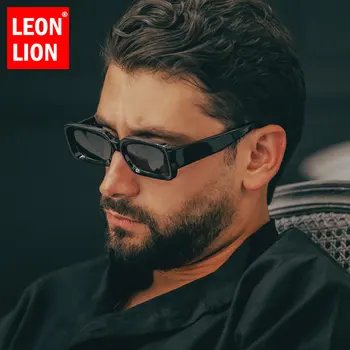 LeonLion2023 작은 사각형 선글라스 스퀘어 브랜드의 안경 남자/여성의 럭셔리 안경 남자 드 Sol Hombre uv400