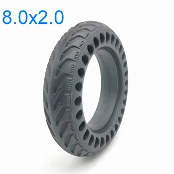 8Inch8.0x2.0 솔리드 타이어집니 200x50 튜브리스 타이어 KUGOO S1C3S3 프로 지롱 전기 스쿠터 폭발-솔리드 타이어