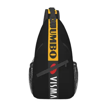 Jumbo Visma 프로 사이클 팀 Uci 슬링 배낭 가방 하이킹을 가슴 가방 데이 남자 어깨 가방 숄더백이 주머니