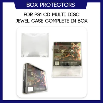 자 보호를 위한 PS1CD 멀티 디스크 케이스 CIB 전체에서 상자 게임에게 사용자 정의 명확한 플라스틱 케이스