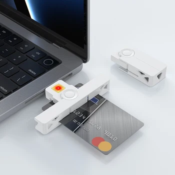 휴대용 USB 카드 리더 USB2.0 유형 C ID CAC 카드리더기 ATM 카드는 비자 리더를 위한 디지털 인증서는 보안