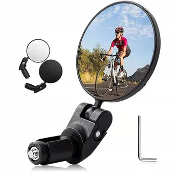 자전거는 백미러한 조정가능한 회전 넓은 각도 자전거를 거울로 자전거 핸들바 Rear View Mirror MTB 도로 자전거 액세이