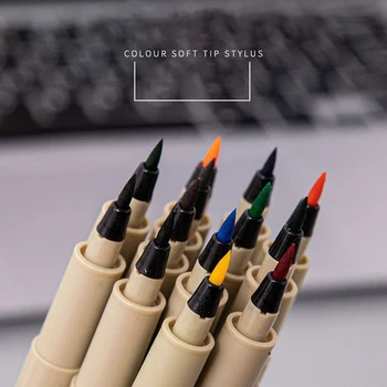 1 개 우수 서로 다른 색 1.5mm 그림 그림미술은 마커 문구 예술 공급 Marker 서예 펜