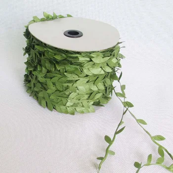 10M 녹색 잎 코드 DIY 밧줄 문자열은 결혼 코드 꼬기 용품을 선물 포장 꿰매는 파티를 마크라메 Materiales
