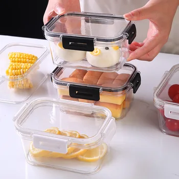 밀봉 음식 저장 그릇 상자를 위한 과일 음식을 투명한 부엌 저장 용기는 점심 식사자 식품 밀폐 단지 컨테이너 상자