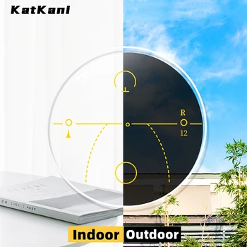 KatKani1.56/1.61/1.67/1.74 진보적인 변색이나 회색 또는 갈색 UV Protection Sph-10.00~+6.00/추가+1.00~+4.00 쌍 렌즈