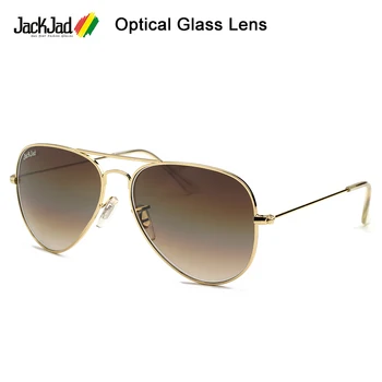 JackJad2021 세련된 패션 3025 파일럿타 광학 유리 렌즈 색안경 빈티지의 브랜드의 디자인이 태양 안경 58mm Oculos
