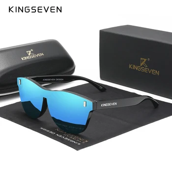 Genuine KINGSEVEN 새로운 브랜드의 디자인 남자의 안경을 선글라스 여자 통합 렌즈 패션 Eyewear 드 졸