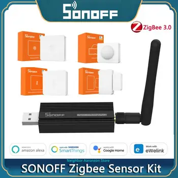 SONOFF ZB Dongle-E SNZB01 02 03 04ZBMINI/무선 스위치/온도 습도/Motion/문을 위한 센서 EWeLink Alexa Google 홈