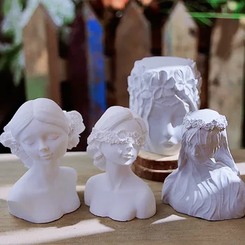 소녀 실리콘 초 형 3D 아로마 테라피 에폭시 수지 Handmade DIY 금형 형태의 촛불에 대한 새로운 비누 2023 홈