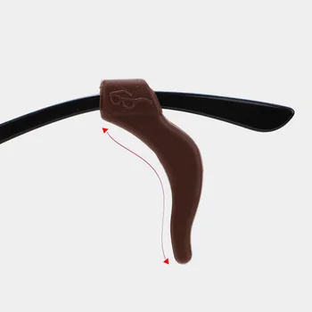 1 쌍으로 최고 품질의 실리콘 반대로-미끄러짐을 위한 홀더 안경 액세서리 백색/검정색 귀 걸이 스포츠 성전 안경의 팁 스토퍼