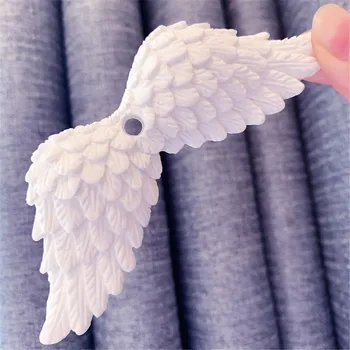 천사가 날개형 패션 펜던트형 실리콘 금형에 대한 석고보드 수지 기술 케이크 금형 베이킹 툴 케이크 장식 도구