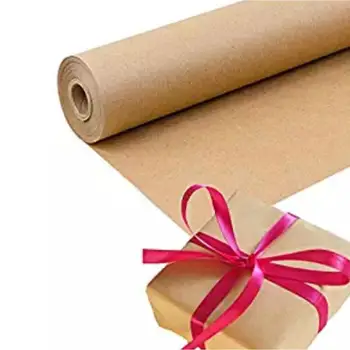 1 롤 30M 브라운 크라프트 포장지 소포 포장지 DIY 결혼 생일 파티 크리스마스 선물 포장